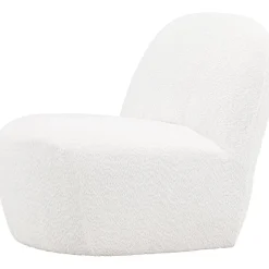 Mahla loungestol - Vit bouclé