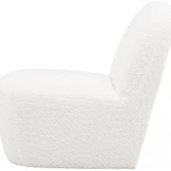 Mahla loungestol - Vit bouclé