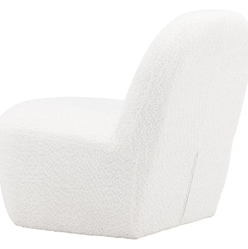 Mahla loungestol - Vit bouclé