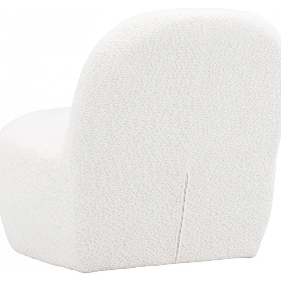 Mahla loungestol - Vit bouclé