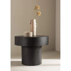 Malung sidobord Ø50 cm - Svart