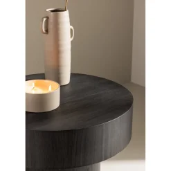 Malung sidobord Ø50 cm - Svart