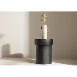 Malung sidobord Ø35 cm - Svart