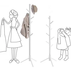 Malva klädhängare - Vit