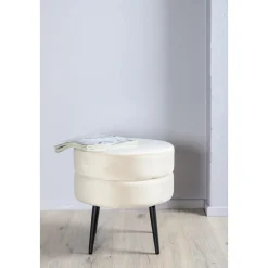 Mariana sittpuff - Beige sammet