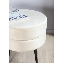 Mariana sittpuff - Beige sammet