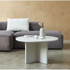 Martiana soffbord Ø80 cm - Greige