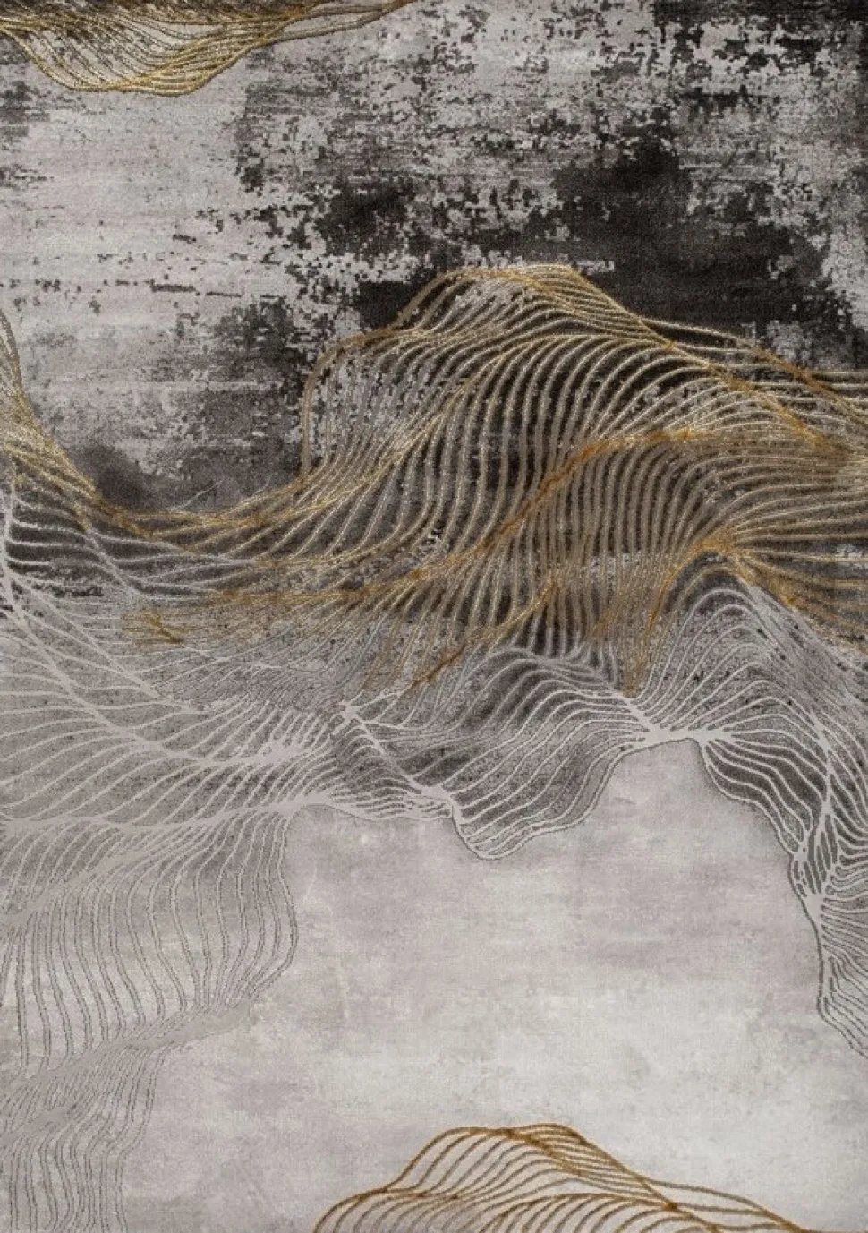 Maskinvävd matta - Craft Modern Guld