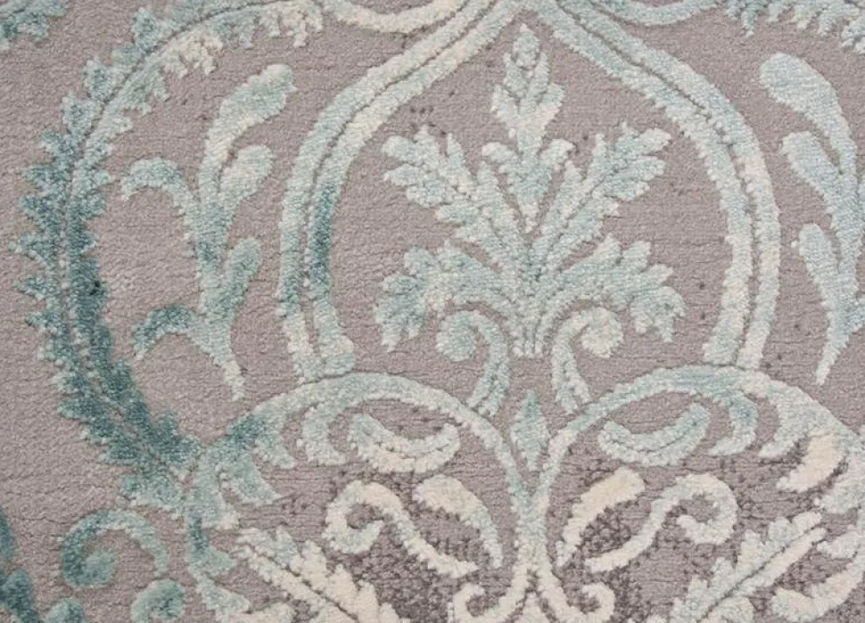 Maskinvävd matta - Turkos