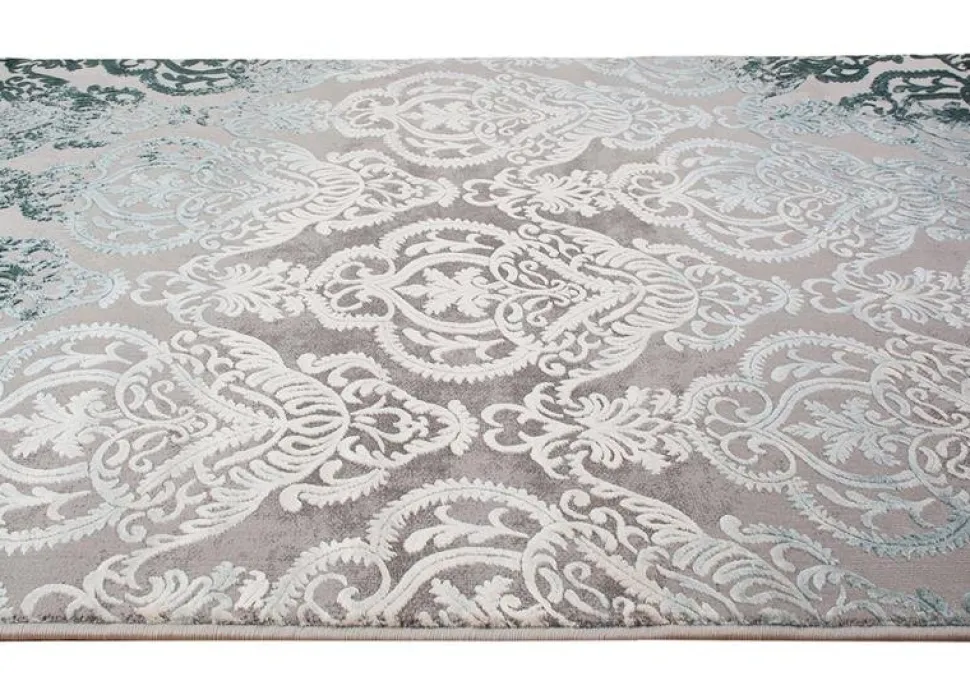 Maskinvävd matta - Turkos