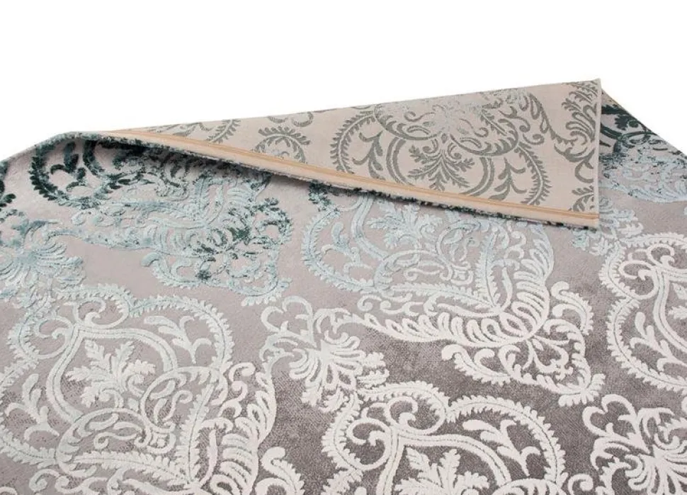 Maskinvävd matta - Turkos