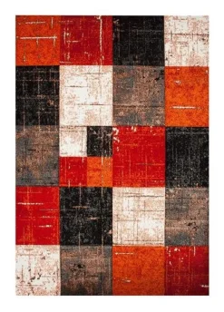 Maskinvävd matta Aversa - Röd