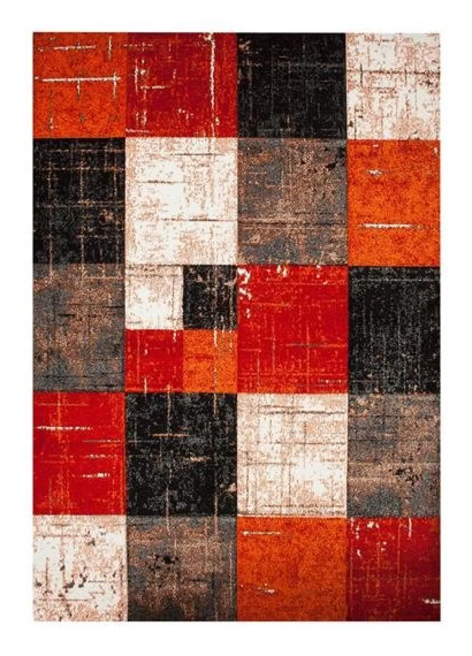 Maskinvävd matta Aversa - Röd