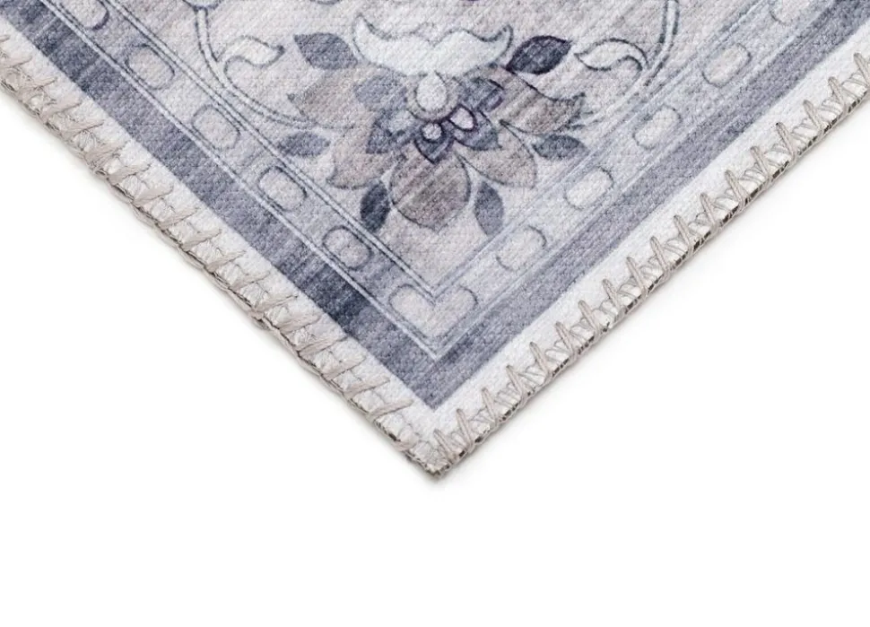 Maskinvävd matta Cleo Patch - Grå