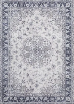 Maskinvävd matta Cleo Tabriz - Blå/Grå