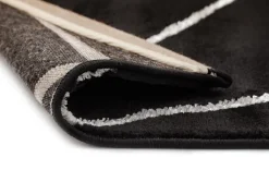 Maskinvävd matta Diamond Lines - Silver