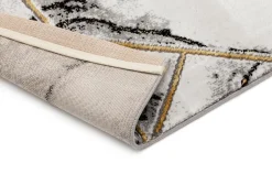 Maskinvävd matta Diamond Marble - Guld