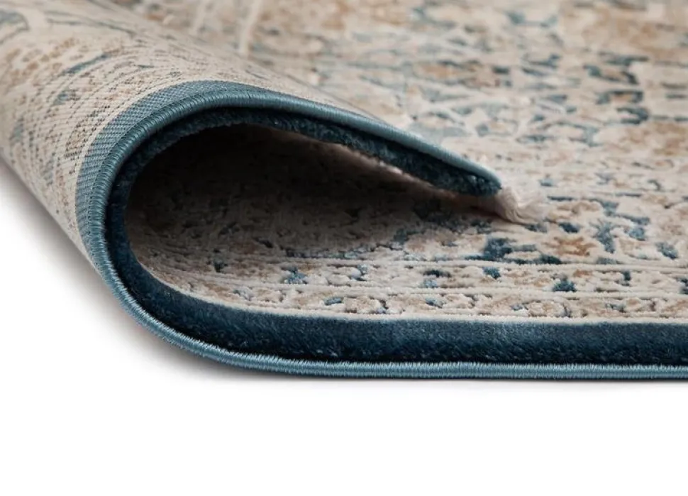 Maskinvävd matta Lelio - Turkos