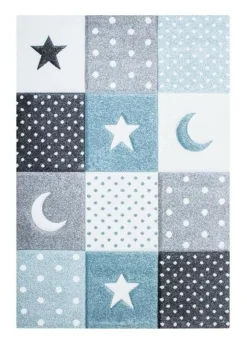 Maskinvävd matta Octavia - Turkos