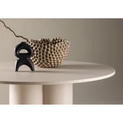 Matbord Ø110 cm beige - Olivia