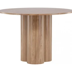 Matbord Ø110 cm brun - Olivia