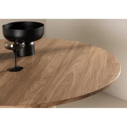 Matbord Ø110 cm brun - Olivia