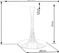 Matbord 90 cm diameter marmorerat glas/guld + Textilrengöring för möbler