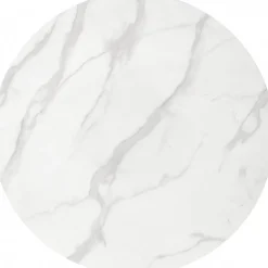 Matbord 90 cm diameter marmorerat glas/guld + Textilrengöring för möbler