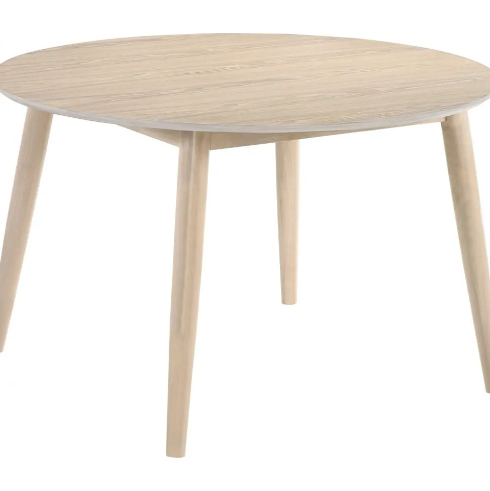 Matbord Ø120 cm whitewash - Florence + Textilrengöring för möbler