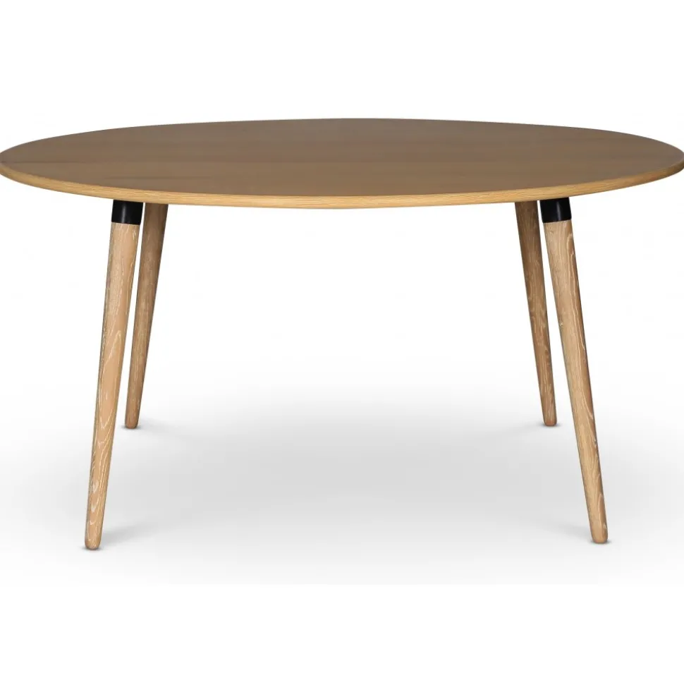 Matbord Ø180 cm whitewash - Omni