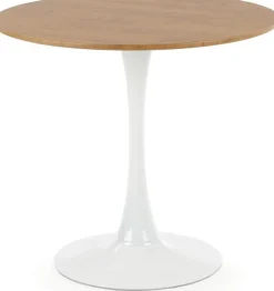 Matbord ek/vit Ø80 cm - Sumner