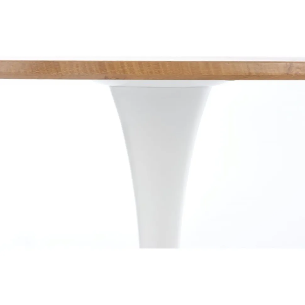 Matbord ek/vit Ø80 cm - Sumner