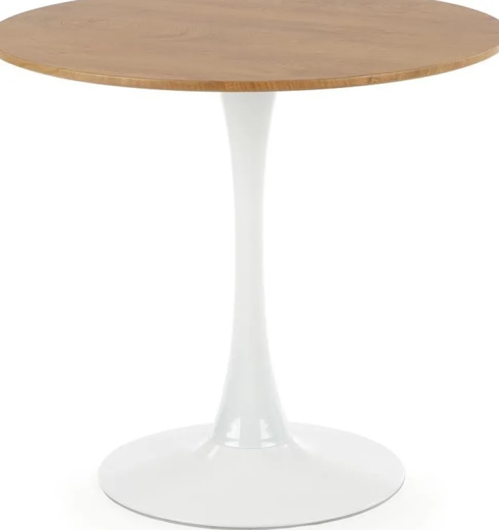 Matbord ek/vit Ø80 cm - Sumner + Möbeltassar