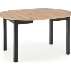 Matbord förlängningsbart 102-142 cm ek/svart