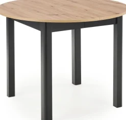 Matbord förlängningsbart 102-142 cm ek/svart