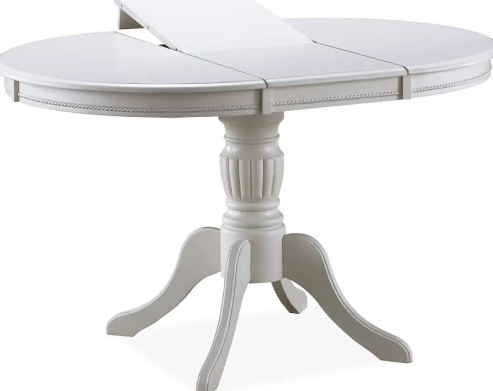 Matbord förlängningsbart 106-141 cm vit + Textilrengöring för möbler