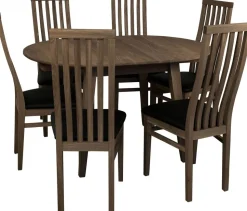 Matbord förlängningsbart 90-130x90 cm brunoljad ek - Genova