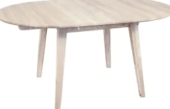 Matbord Genova förlängningsbart Ø110-160x110 cm whitewash oak