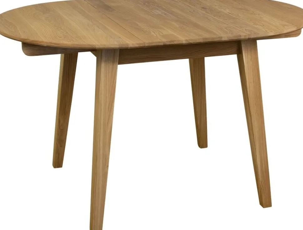 Matbord i oljad ek 90-130x90 cm - Genova + Möbeltassar