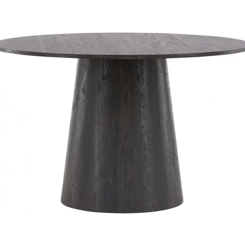 Matbord Lanzo Ø120 cm - Bord i mocca + Möbeltassar