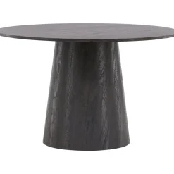 Matbord Lanzo Ø120 cm - Bord i mocca + Möbeltassar