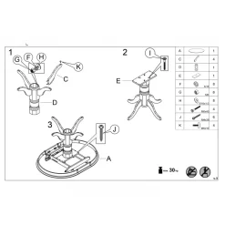 Matbord med butterfly skiva 90-124 cm vit - Dana + Fläckborttagare för möbler