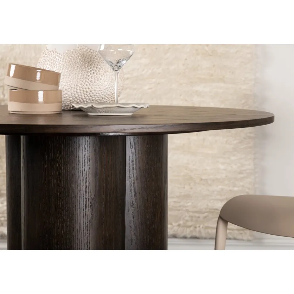 Matbord Olivia runt 110 cm Mocka