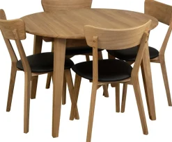 Matbord Oljad ek Ø110-160 cm - Genova