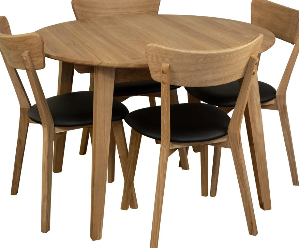 Matbord Oljad ek Ø110-160 cm - Genova