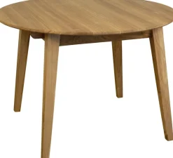 Matbord Oljad ek Ø110-160 cm - Genova + Textilrengöring för möbler