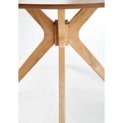 Matbord runt 120 cm ekfanèr + Fläckborttagare för möbler