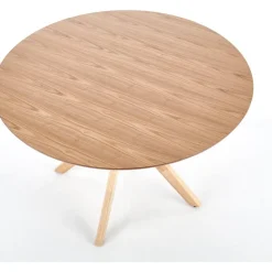 Matbord runt 120 cm ekfanèr + Fläckborttagare för möbler