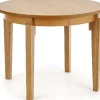 Matbord runt i ek förlängningsbart Ø100-200 cm