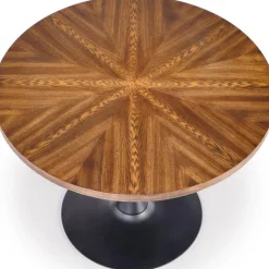 Matbord runt valnöt - svart 100 cm - Towson + Möbeltassar